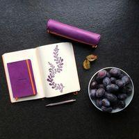 Rhodiarama carnet souple violet A6 144 pages ligné 90g thumbnail image 2