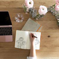 Rhodiarama carnet souple beige A5 160 pages ligné 90g thumbnail image 2