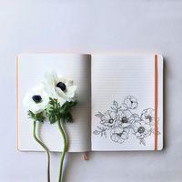 Rhodiarama carnet souple coquelicot A5 160 pages ligné 90g thumbnail image 2