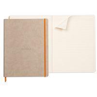 Rhodiarama cahier souple beige A4+ ligné papier ivoire 90g - Image 2