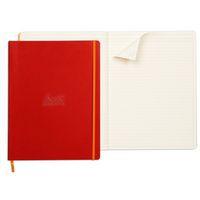 Rhodiarama cahier souple coquelicot A4+ ligné papier ivoire - Image 2