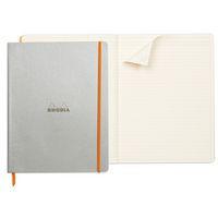 Rhodiarama cahier souple silver A4+ ligné papier ivoire 90g - Image 4