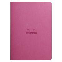 Cahier rhodiarama piqûre textile lilas A5 64 pages dot 90 g - Image 2