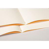 Cahier rhodiarama piqûre textile tangerine A5 64 pages dot - Image 3