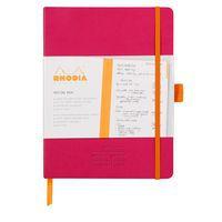 Carnet meeting framboise A5+ élastique + porte-stylo - Image 4