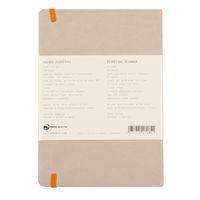 Carnet perpétuel beige A5 coins microperforés + élastique thumbnail image 8