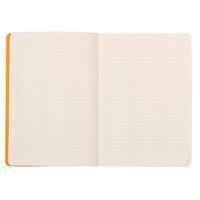 Carnet perpétuel chocolat A5 coins microperforés + élastique - Image 2