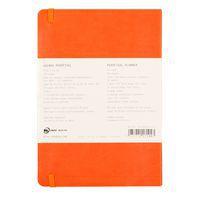 Carnet perpétuel tangerine A5 coins microperforés +élastique - Image 5