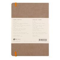 Carnet perpétuel taupe A5 coins microperforés + élastique thumbnail image 4