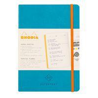 Carnet perpétuel turquoise A5 coins microperforés +élastique - Image 5