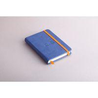 Rhodiarama carnet rigide 9x14 cm saphir ligné avec élastique - Image 2