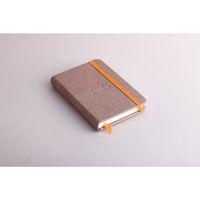 Rhodiarama carnet rigide 9x14 cm taupe ligné avec élastique - Image 2