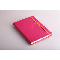 Rhodiarama carnet rigide A5 framboise ligné avec élastique thumbnail image 2