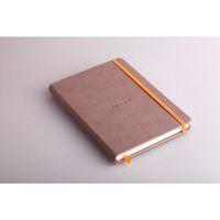 Rhodiarama carnet rigide A5 taupe ligné avec élastique - Image 2