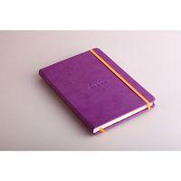 Rhodiarama carnet rigide A5 violet ligné avec élastique thumbnail image 2
