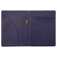 Livret porte-bloc n 16 bleu nuit pour bloc carnet format A5 - Image 4