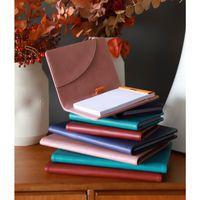 Livret porte-bloc n 16 lie de vin pour bloc carnet format A5 - Image 4