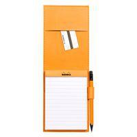 Porte-bloc tangerine avec porte-crayon + bloc n 12 ligné thumbnail image 3
