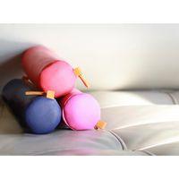 Trousse ronde fuchsia simili cuir italien 5x21,5 cm thumbnail image 8