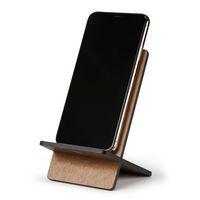 Support pour téléphone mobile en simili cuir italien bronze - Image 2