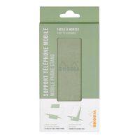 Support pour téléphone mobile en simili cuir italien céladon - Image 3