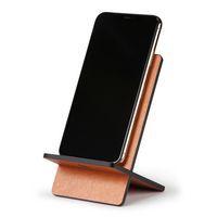 Support pour téléphone mobile en simili cuir italien cuivre thumbnail image 3