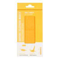 Support pour téléphone mobile simili cuir italien jonquille - Image 3