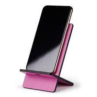 Support pour téléphone mobile en simili cuir italien lilas - Image 3