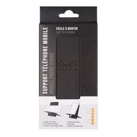 Support pour téléphone mobile en simili cuir italien noir - Image 3