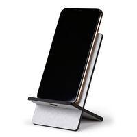 Support pour téléphone mobile en simili cuir italien silver - Image 3