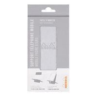 Support pour téléphone mobile en simili cuir italien silver - Image 2