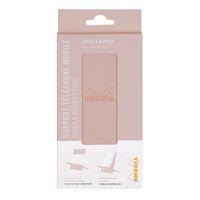 Support téléphone mobile simili cuir italien touche de rose - Image 2