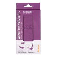 Support pour téléphone mobile en simili cuir italien violet - Image 3