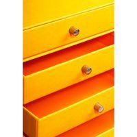 Trieur 4 tiroirs simili cuir jonquille 24,8x32,7x22,8 cm - Image 2