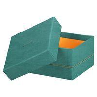 Set 5 boîtes gigognes simili cuir italien corail thumbnail image 2