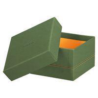 Set 5 boîtes gigognes simili cuir italien couleur eau - Image 2