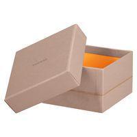 Set 5 boîtes gigognes simili cuir italien paon - Image 2