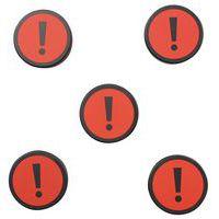 Lot de 5 aimantsean Management Attention Rouge thumbnail image 6