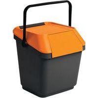 Poubelle EasyMax 35 L noir/orange - Image principale