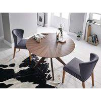 Table réunion Carmel Ø 120 cm plateau plaqué Chêne thumbnail image 2