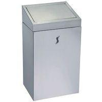 Corbeille push inox brossé - 25 L