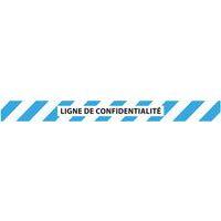 Bande adhésive de confidentialité hachuré avec texte