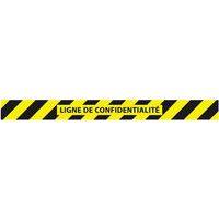 Bande adhésive de confidentialité hachuré avec texte thumbnail image 2