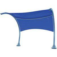 Abri bancs toile bleu - Image principale