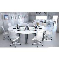 Poste écran incurvé rabattable Arcade mobile mélaminé - Image 3