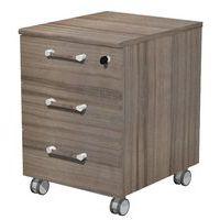 Caisson mobile Guido 3 Tiroirs Plats Noyer - Image principale