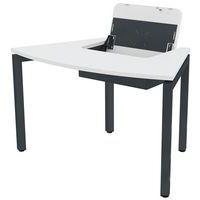 Poste écran incurvé rabattable Arcade mélaminé - Image principale