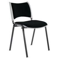 Lot de 2 chaises Yuma Coque grise dos et ass Noir pieds Noir - Image principale