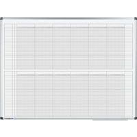 PREMIUM planning annuel 6 mois 90x120cm Acier laqué - Image principale