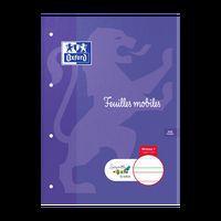 Feuilles mobiles perforées pour DYS A4 100 pages - Oxford